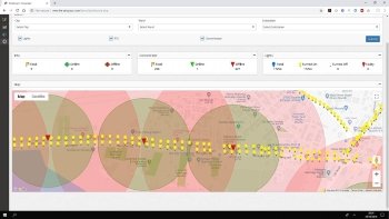 Smart streetlight GIS mapping